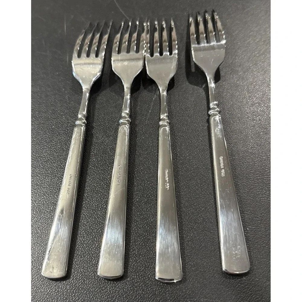 Oneida Easton Stainless Steel Dinner Fork Forks Set Of 4 USA